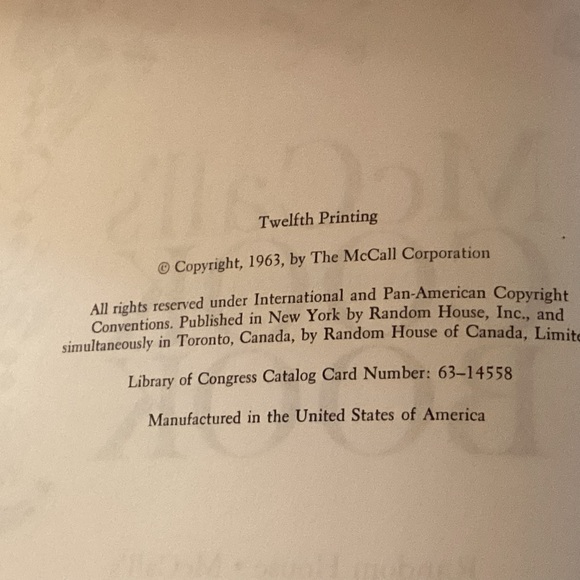 Vintage McCall’s Cook Book,Twelfth printing 1963 - Picture 7 of 10
